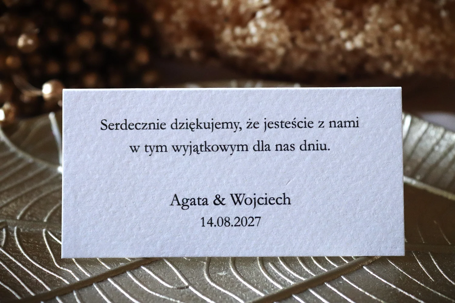 Elegancka winietka ślubna Eleganckie winietki ślubne