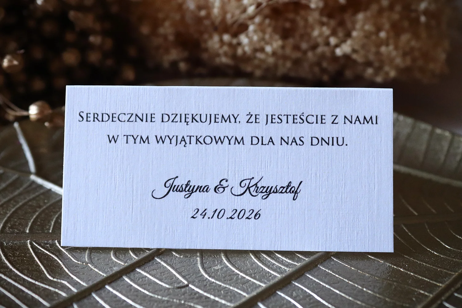 Minimalistyczna winietka ślubna Minimalistyczna winietka ślubna