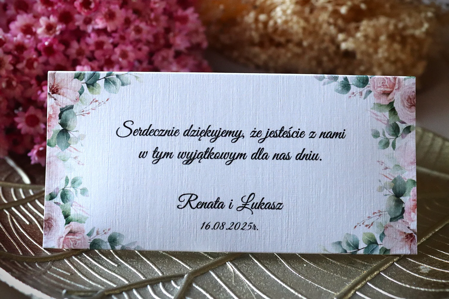 Winietka 2w1 z różowymi kwiatami